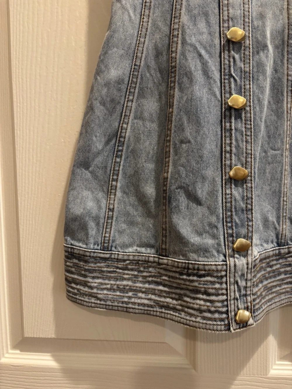 Aje Coast Denim Mini Dress - Picture 9 of 14